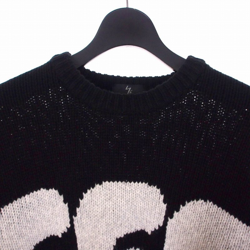 supreme×Yohji Yamamoto 666 ニットセーター SUPREME x Y's by YOHJI YAMAMOTO】666 Sweater Black - 25FW