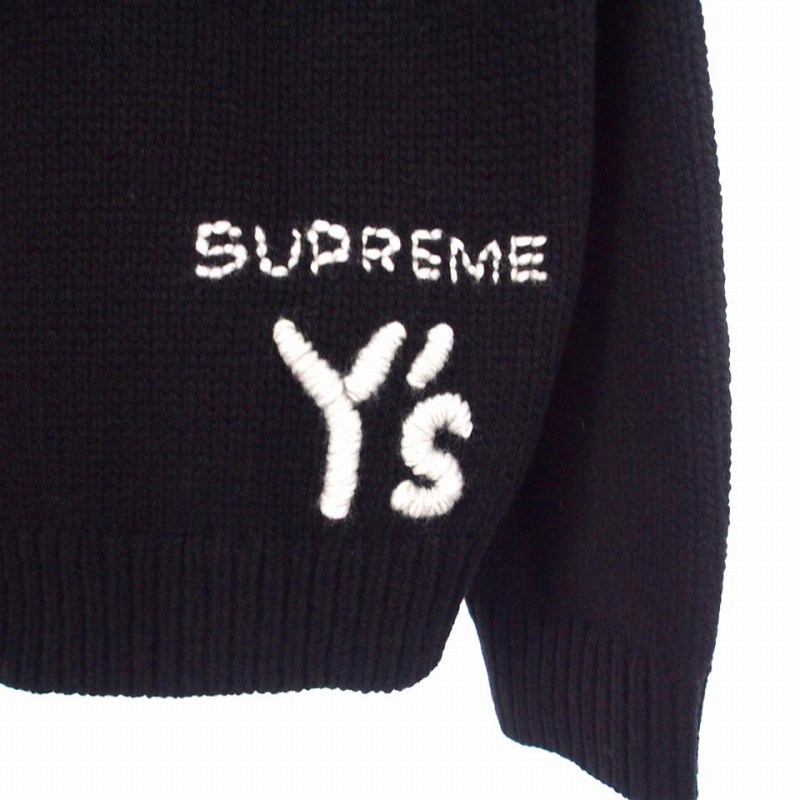 supreme×Yohji Yamamoto 666 ニットセーター Supreme X Y's Yohji Yamamoto セーター Black Olive 送料込み