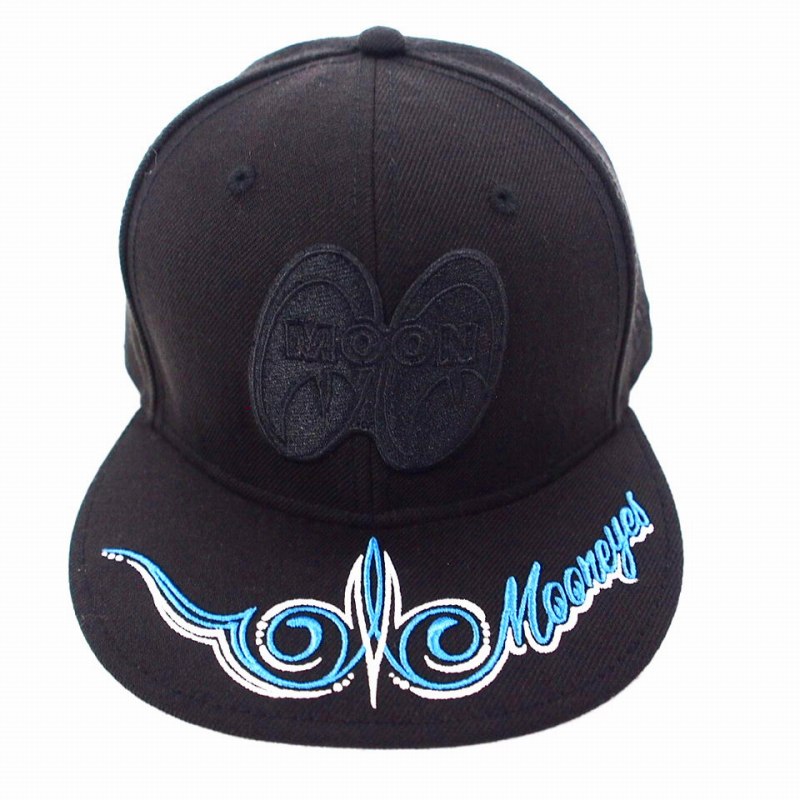 ニューエラ NEW ERA × ムーンアイズ MOONEYES ピンストライプ ロゴ刺繍