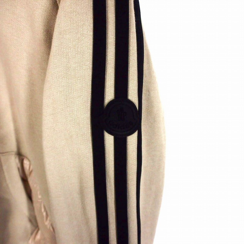 モンクレール　パーカー　adidasコラボパーカー　ベージュ　Mサイズ 関税送料込】MONCLER☆MONCLER X ADIDAS フーディー (MONCLER