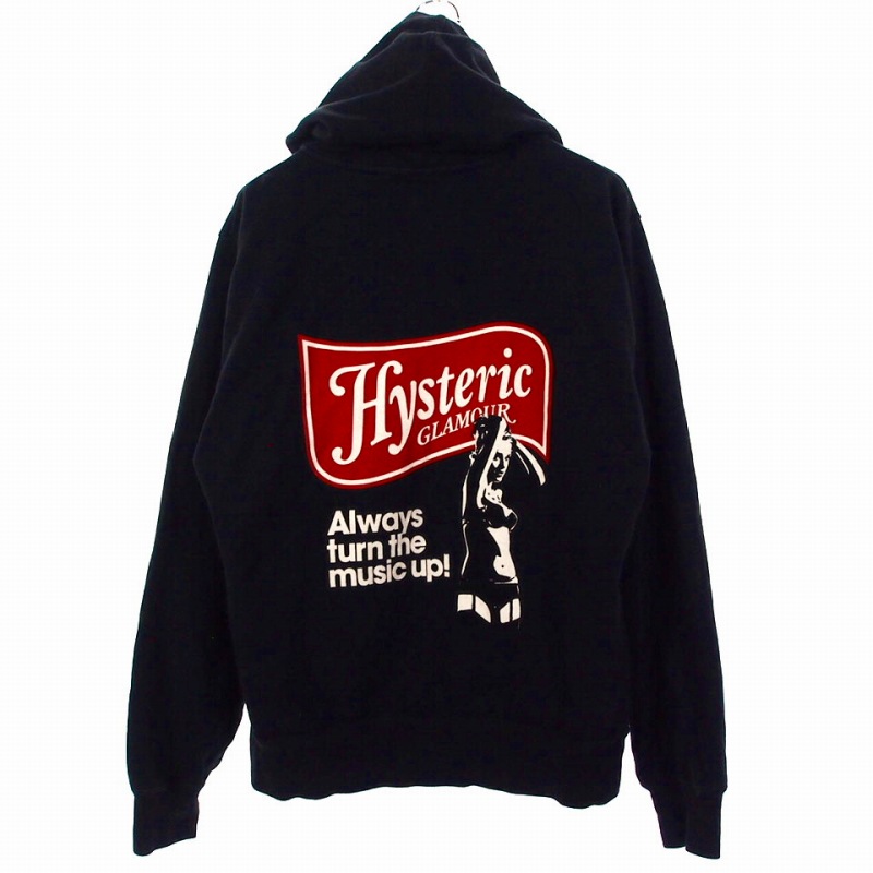 ヒステリックグラマー HYSTERIC GLAMOUR MUSIC UP ジップパーカー