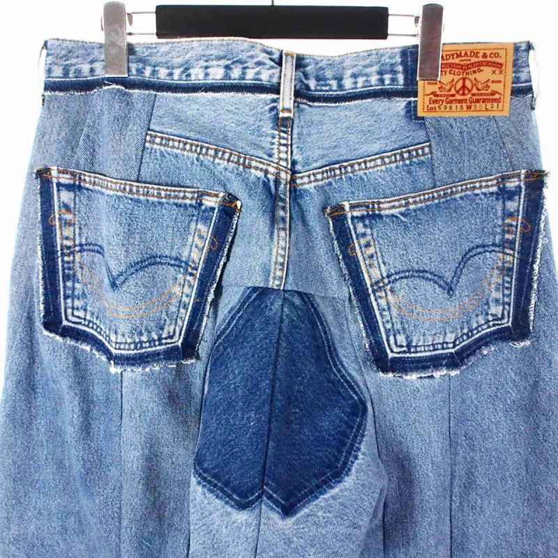 レディメイド READYMADE 再構築 DENIM WIDE ワイドデニム ジーンズ 