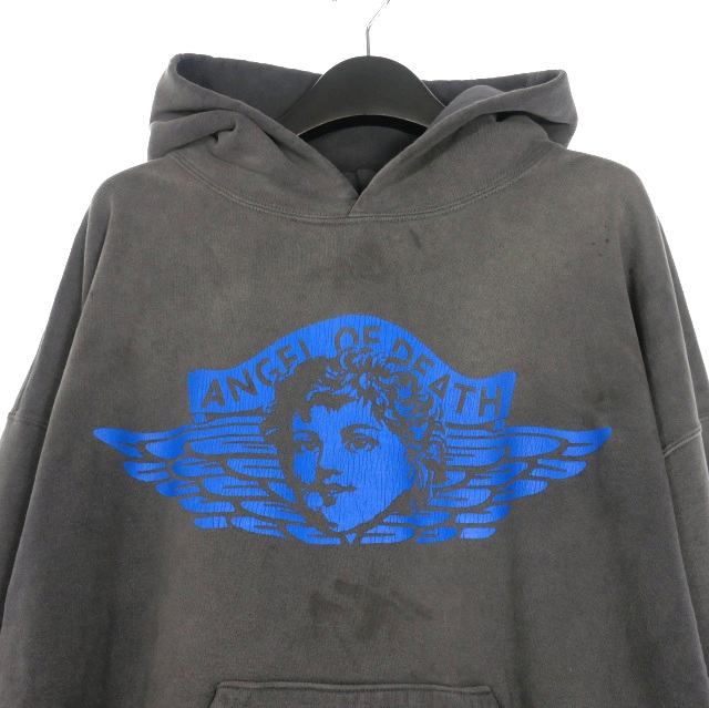 セントマイケル フーディー エンジェルプルオーバーパーカー XL SAINT MICHAEL HOODIE ANGEL NAVY Lサイズ ネイビー SM-S23-0000-049