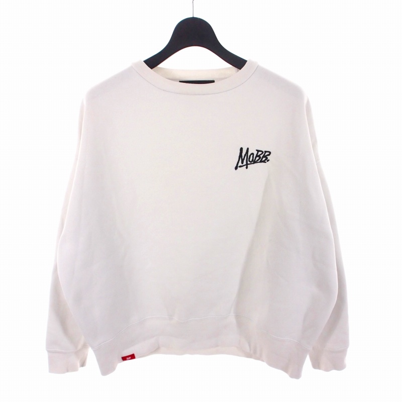 モブ MOBB OG BIG CREW SWEAT スウェット トレーナー M ホワイト 白