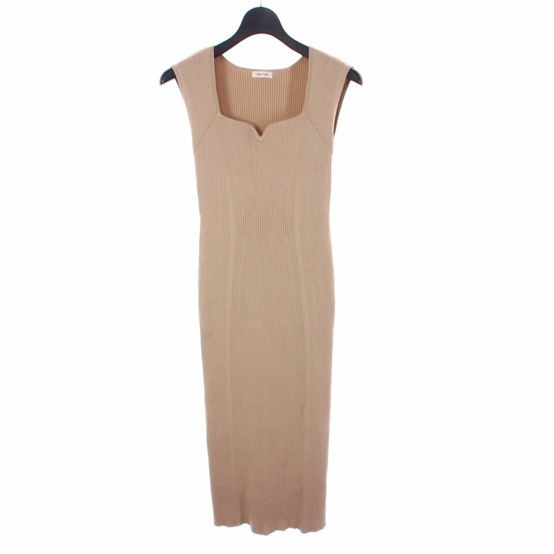 フレイアイディー FRAY I.D スクエアネックリブワンピース