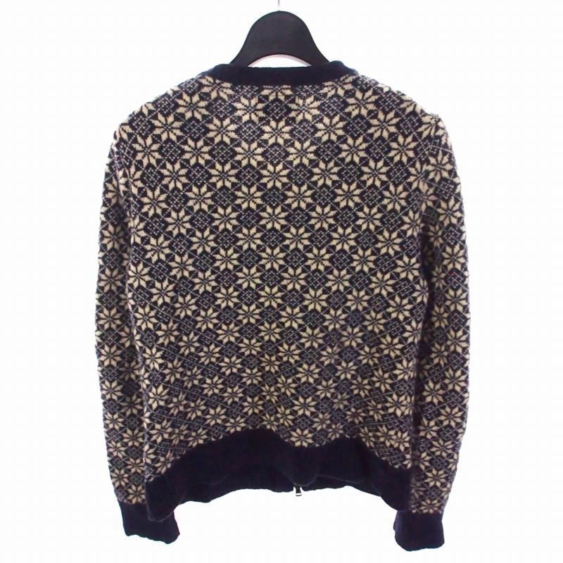 ナンバーナイン NUMBER (N)INE 08AW 雪柄 ジップカーディガン 2