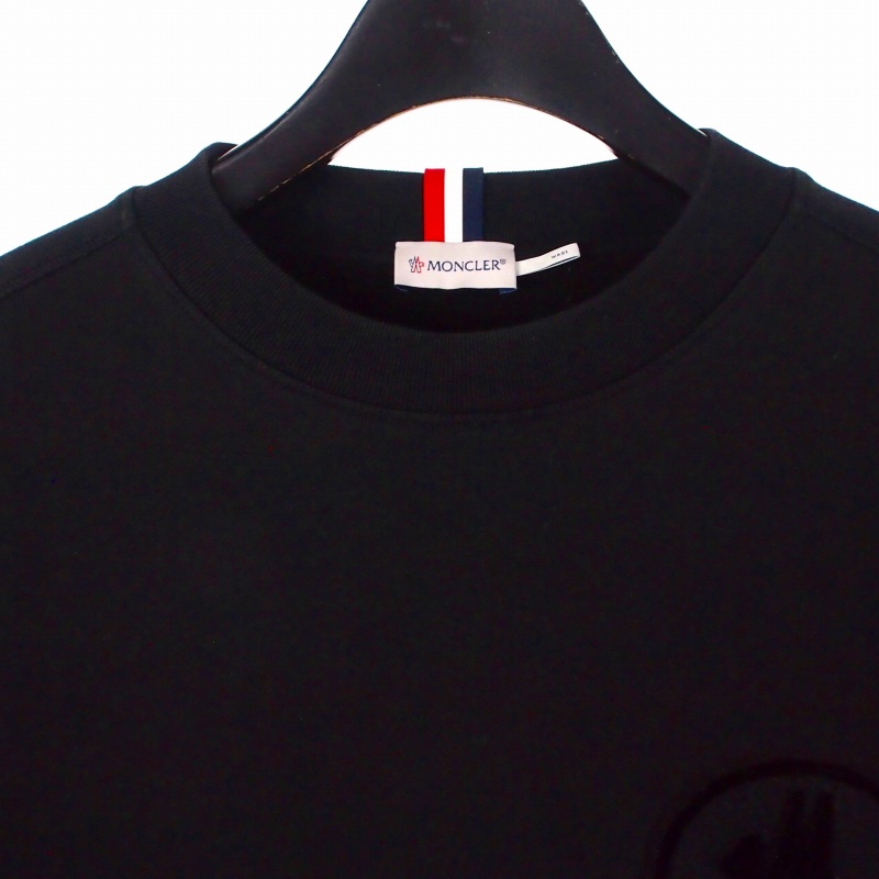 モンクレール MONCLER MAGLIA GIROCOLLO ロゴワッペン ポケット付き 