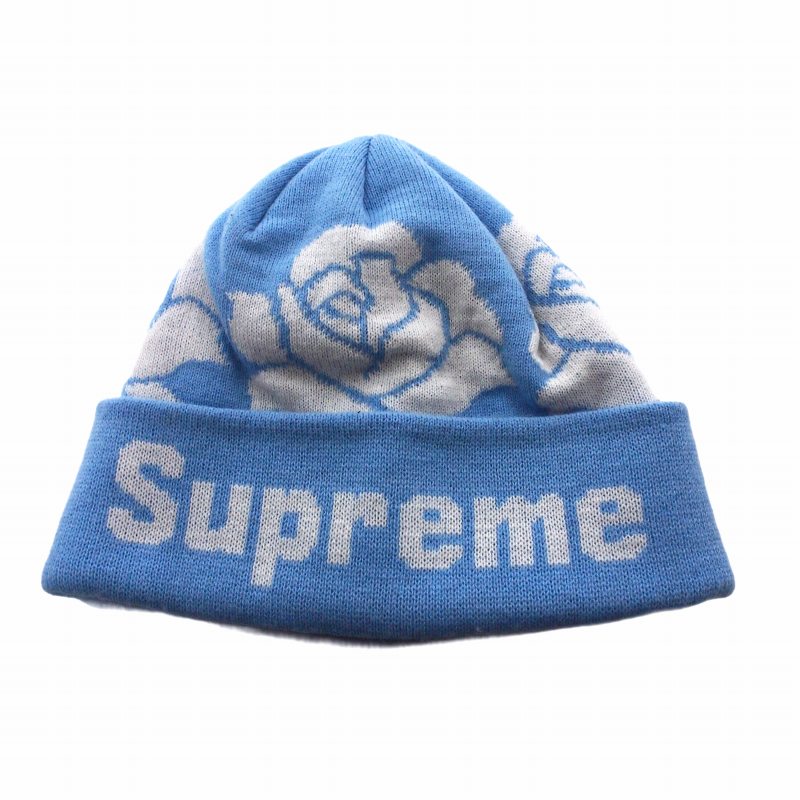 Supreme Rose Beanie 22fw week9 SUPREME BEANIE RED WHITE BLACK