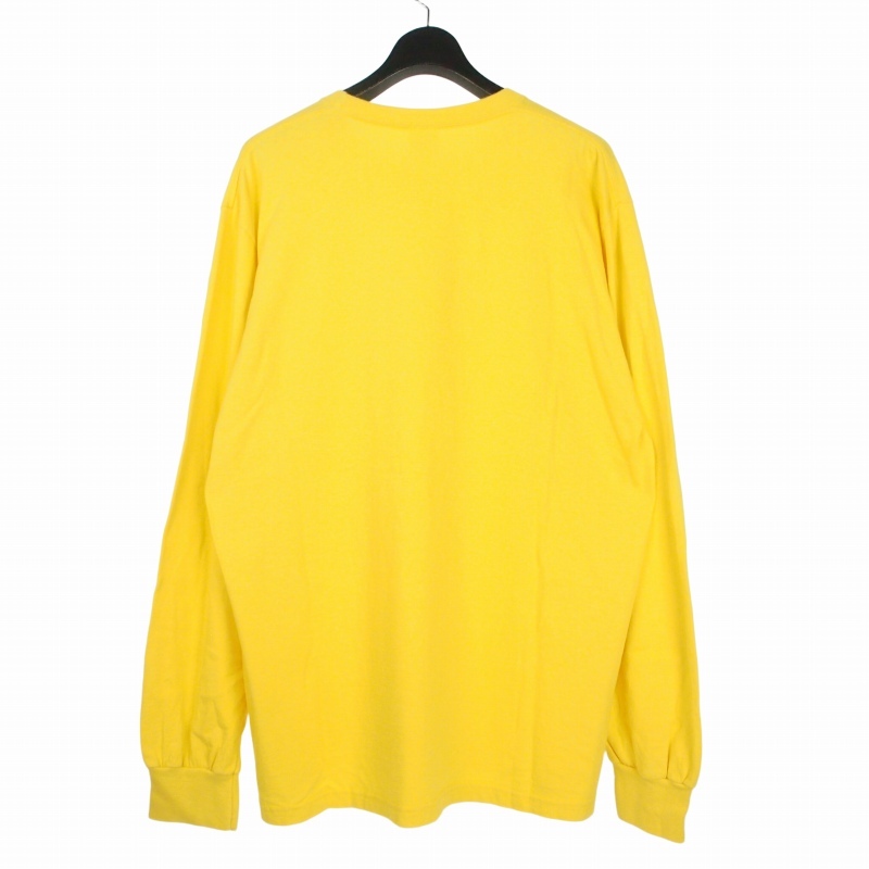 シュプリーム SUPREME 23AW Neil Blender Arrow L/S Tee ニールブレンダーアロー ロングスリーブ ロンT Tシャツ カットソー 長袖 L イエロー 黄 メンズ
