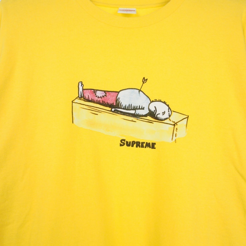 シュプリーム SUPREME 23AW Neil Blender Arrow L/S Tee ニールブレンダーアロー ロングスリーブ ロンT Tシャツ カットソー 長袖 L イエロー 黄 メンズ