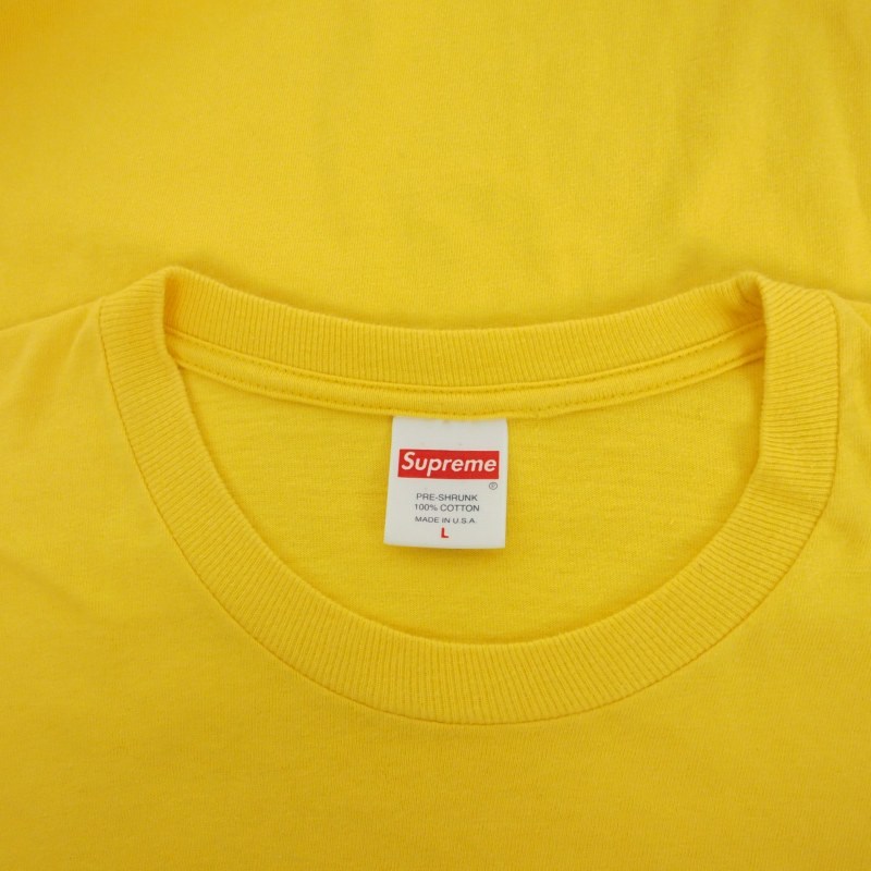 シュプリーム SUPREME 23AW Neil Blender Arrow L/S Tee ニールブレンダーアロー ロングスリーブ ロンT Tシャツ カットソー 長袖 L イエロー 黄 メンズ