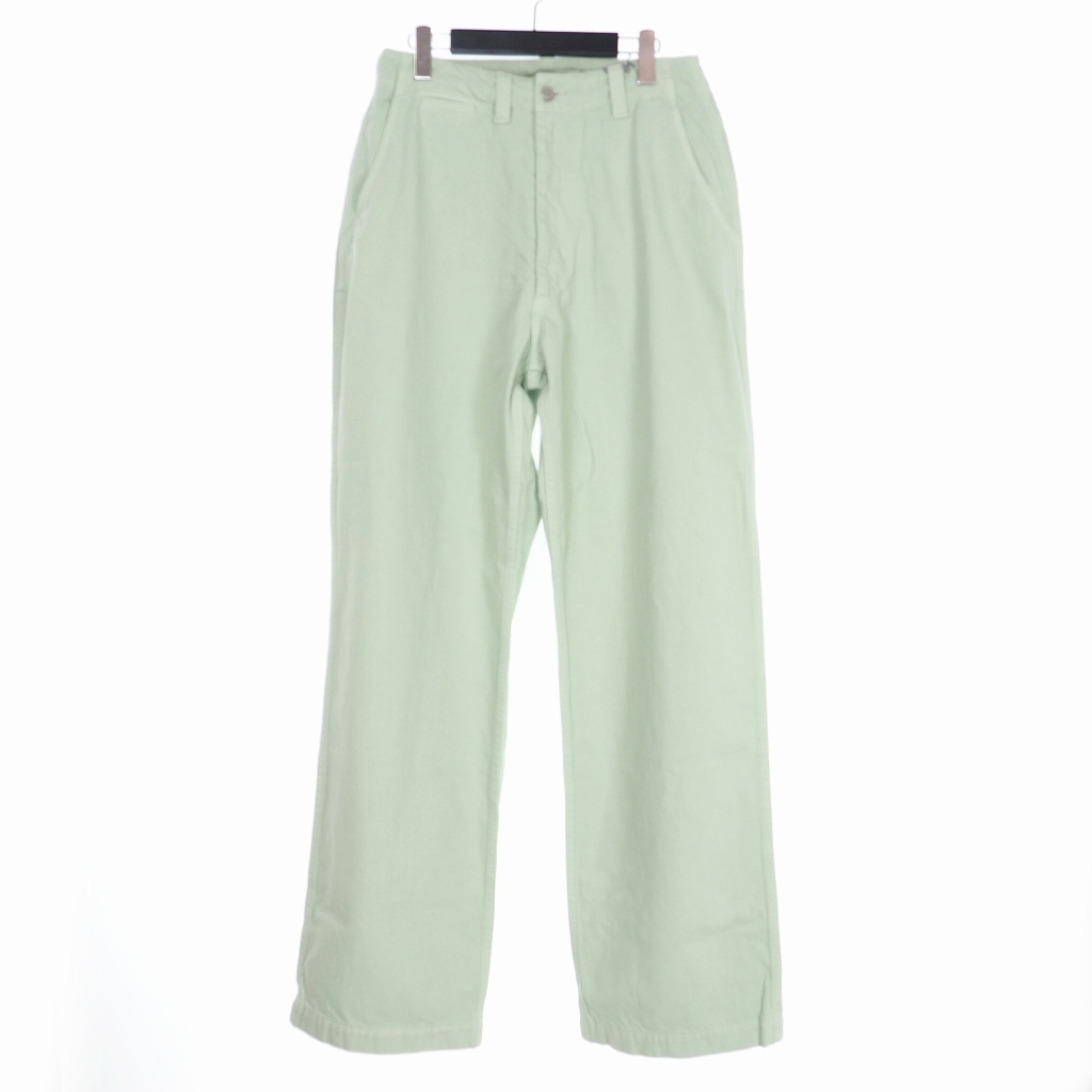 未使用品 イートウツ E.TAUTZ 21SS CORE FIELD TROUSERS GREEN DENIM 