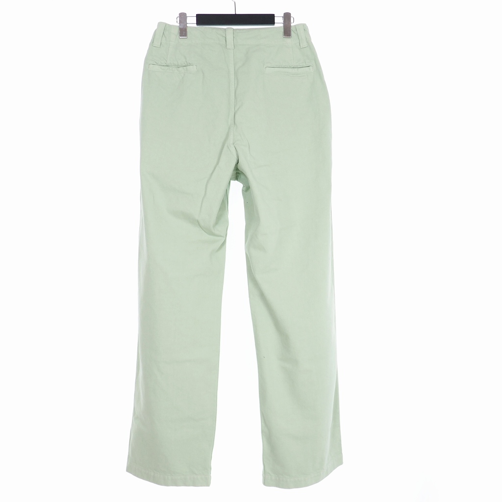未使用品 イートウツ E.TAUTZ 21SS CORE FIELD TROUSERS GREEN DENIM 