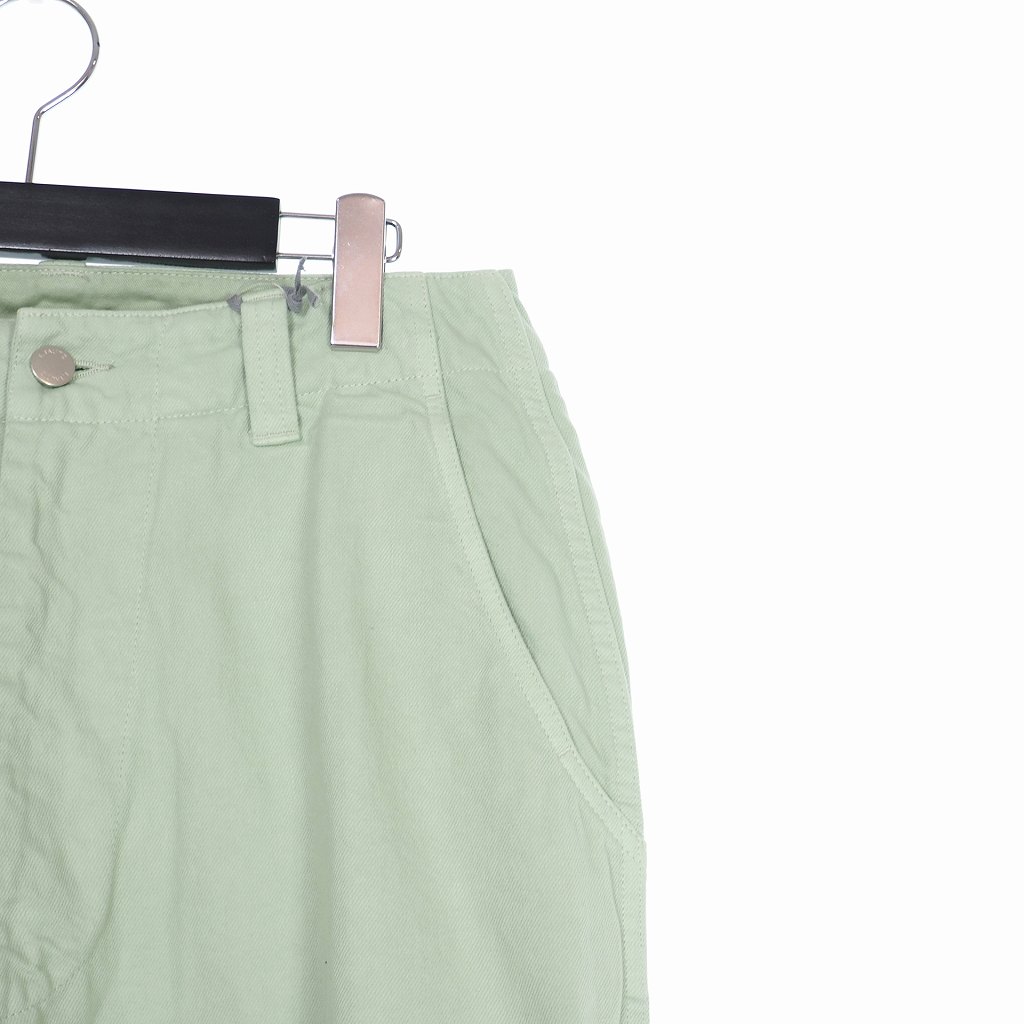 未使用品 イートウツ E.TAUTZ 21SS CORE FIELD TROUSERS GREEN DENIM 