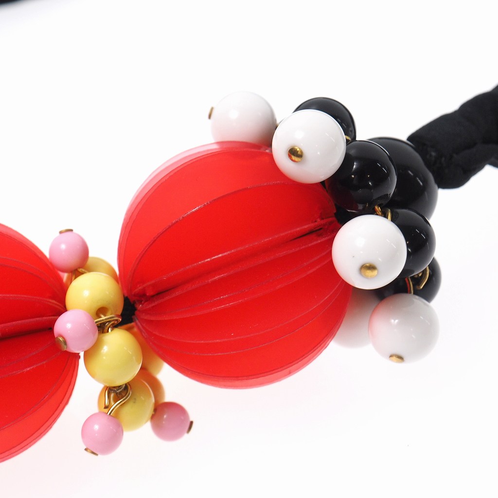 未使用品 マルニ MARNI 19SS リボン ネックレス UNI 赤 レッド