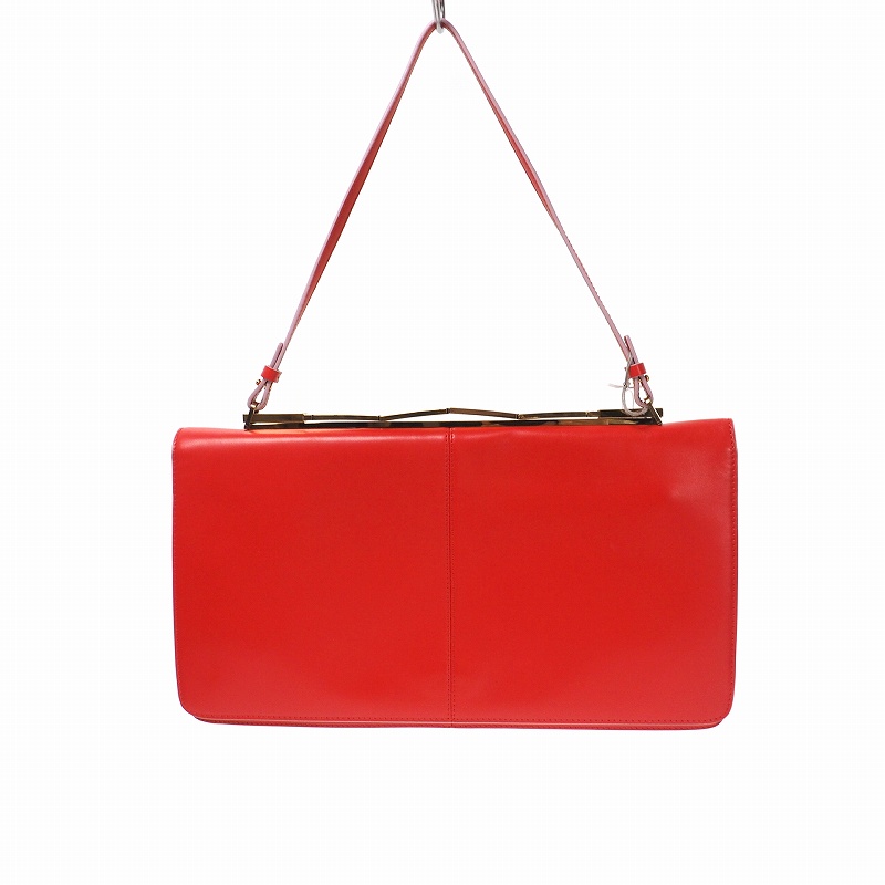 未使用品 マルニ MARNI 19AW Cache bag レザー 2WAY ショルダーバッグ 