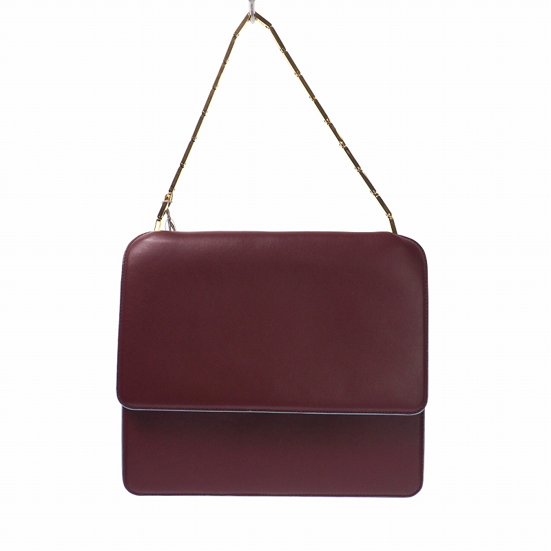 未使用品 マルニ MARNI 19AW Cache bag レザー スクエア 未使用品 マルニ MARNI 19AW Cache bag レザー スクエア