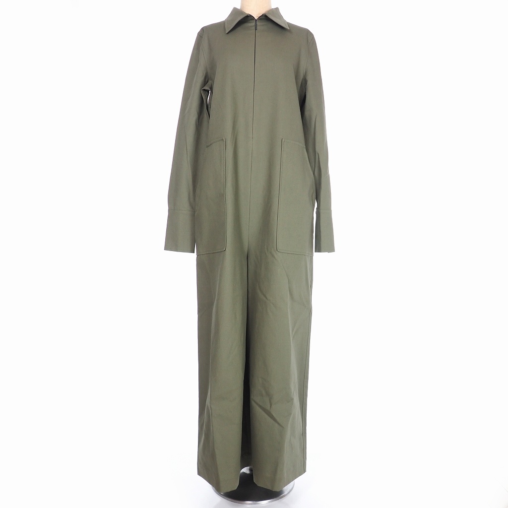 未使用品 スタジオ ニコルソン Studio Nicholson 19ss Sime Cotton Double Utility One Piece ダブル ユーティリティー ワンピース つなぎ オールインワン 1 オリーブ Snw 134 国内正規 レディース 3 ベクトルパーク