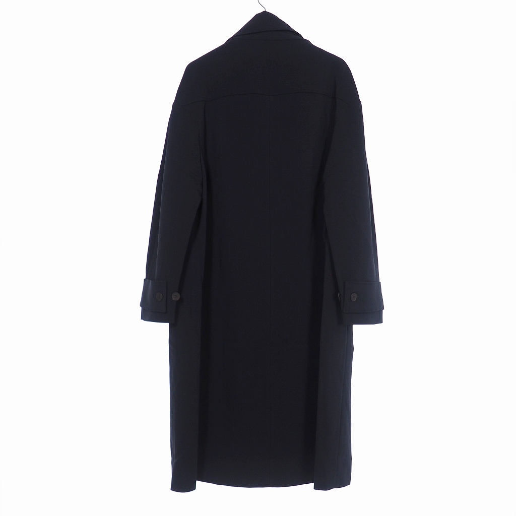 未使用品 スタジオ ニコルソン Studio Nicholson Double Cocoon Coat ダブル コクーン コート 1 ダークネイビー Snw 227 国内正規 メンズ レディース 3 ベクトルパーク