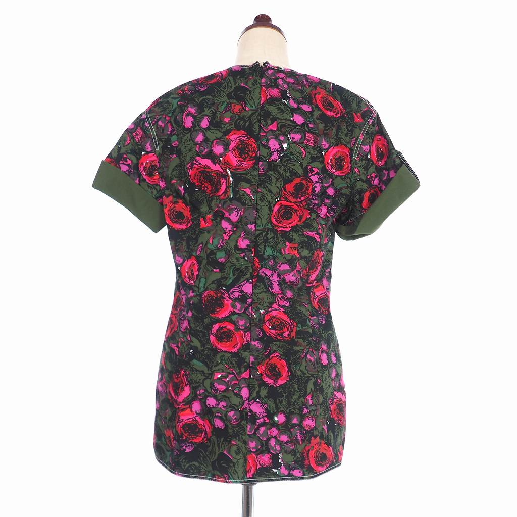 未使用品 マルニ MARNI 20SS フラワー プリント 半袖 シャツ 40 