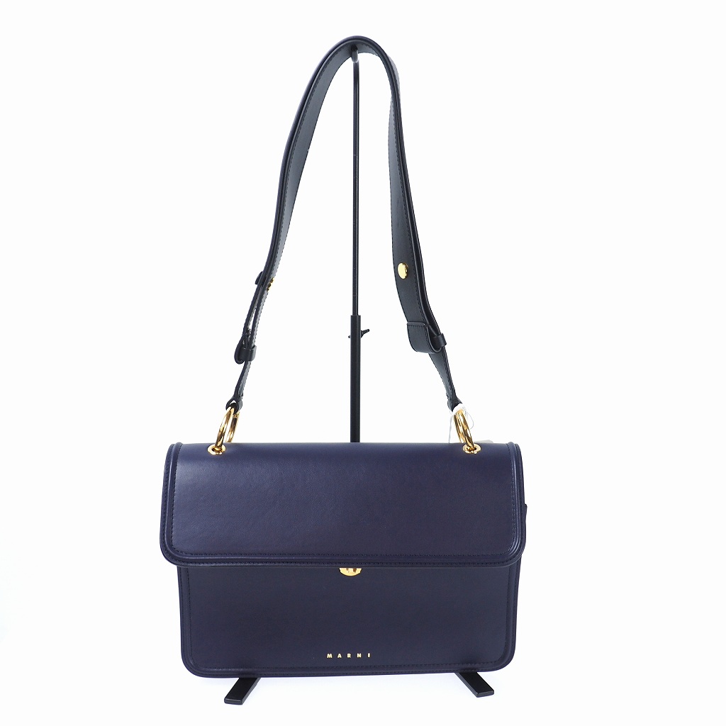未使用品 マルニ MARNI 19AW ラムレザー ワンショルダー バッグ UNI 