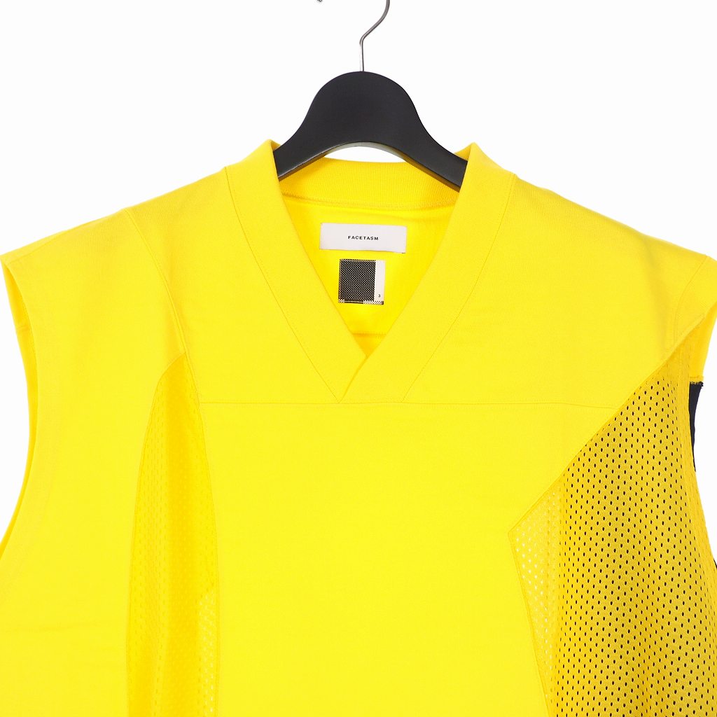 未使用品 ファセッタズム FACETASM 17SS Vネック メッシュ タンク 