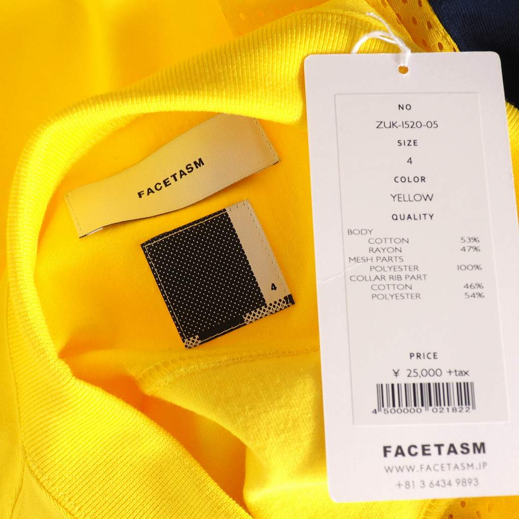 未使用品 ファセッタズム FACETASM 17SS Vネック メッシュ タンク 