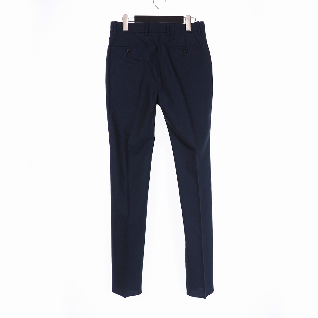 未使用品 メゾンマルジェラ Maison Margiela 19SS WOOL SLACKS ウール スラックス パンツ 44 ネイビー 紺 S50KA0443 国内正規 メンズ 販売売上 新品 未使用 Maison Margiela マルジェラ パンツ スラックス カジュアルパンツ