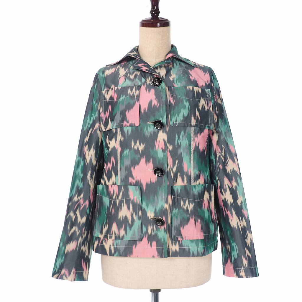 未使用品 マルニ MARNI 20SS 総柄 プリント シャツ ジャケット 38  
