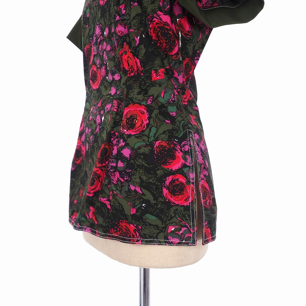 未使用品 マルニ MARNI 20SS S/S BLOUSE 花柄 総柄 プリント ブラウス 