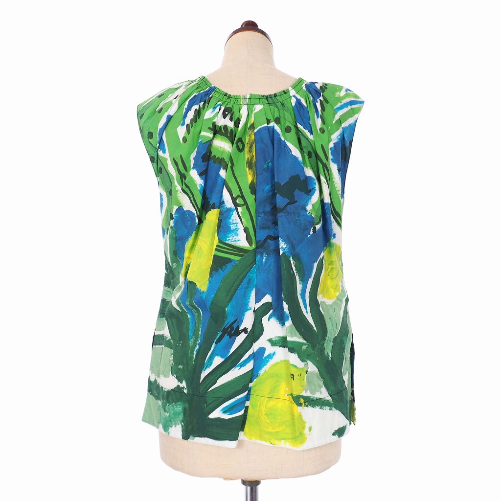 未使用品 マルニ MARNI 20SS TANK TOP 総柄 プリント ノースリーブ 