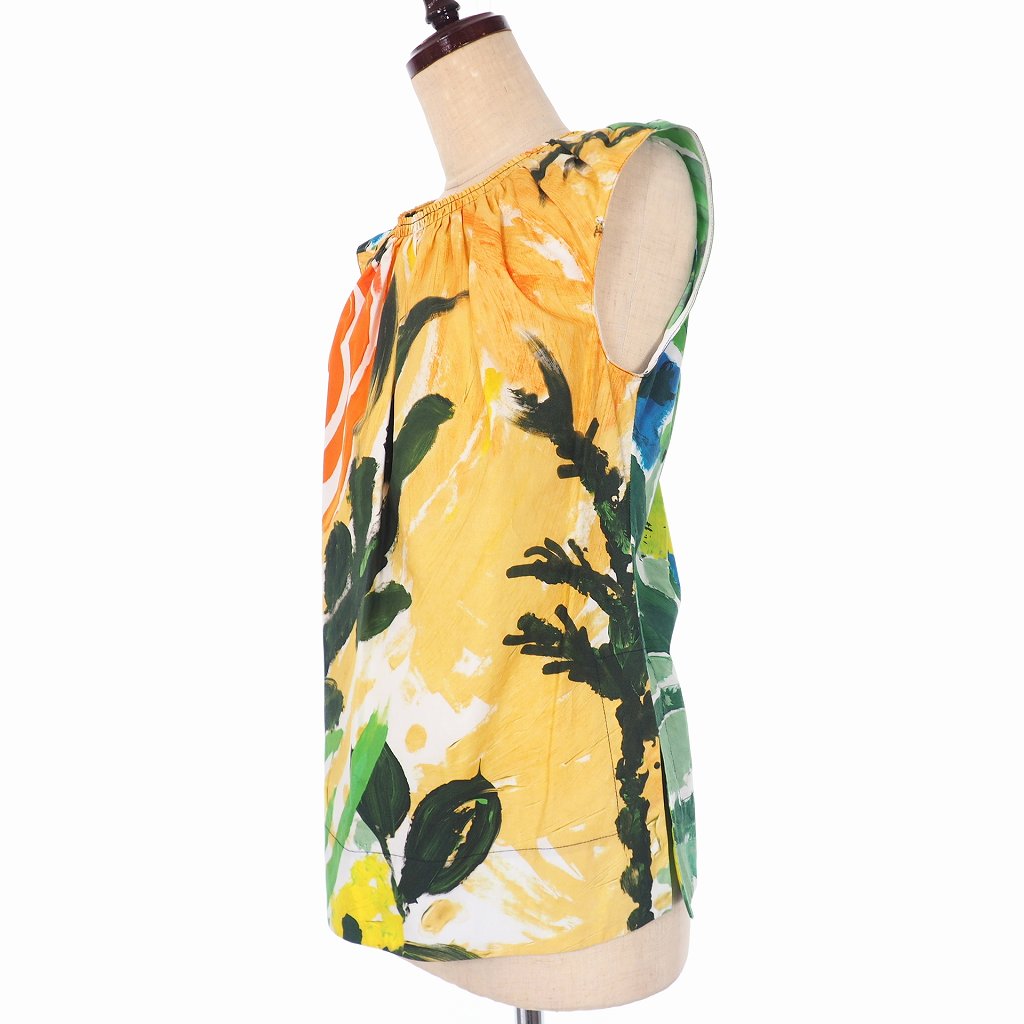 MARNI マルニ トップス ノースリーブ プリント サイズ38 新品未使用 タグ付き MARNI マルニ ドットトップス ノースリーブ