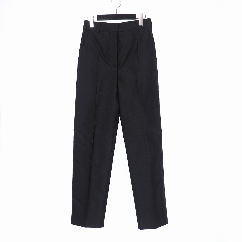 MARNI 38 マルニ パンツ スラックス センタープレス ウール混 ボタン 