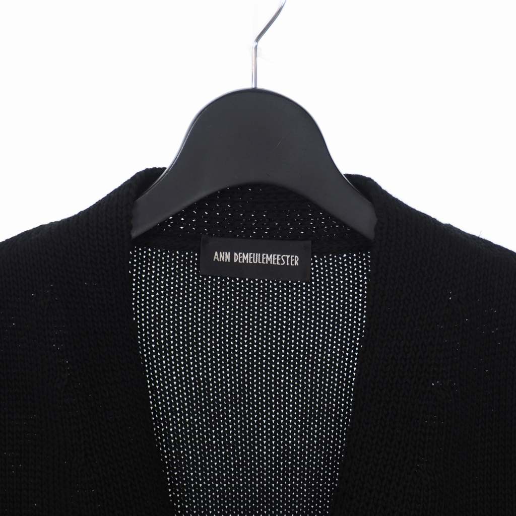 希少　本人期　ANN DEMEULEMEESTER ニット ブラック　ローゲージ 希少 本人期 ANN DEMEULEMEESTER ニット ブラック ローゲージ