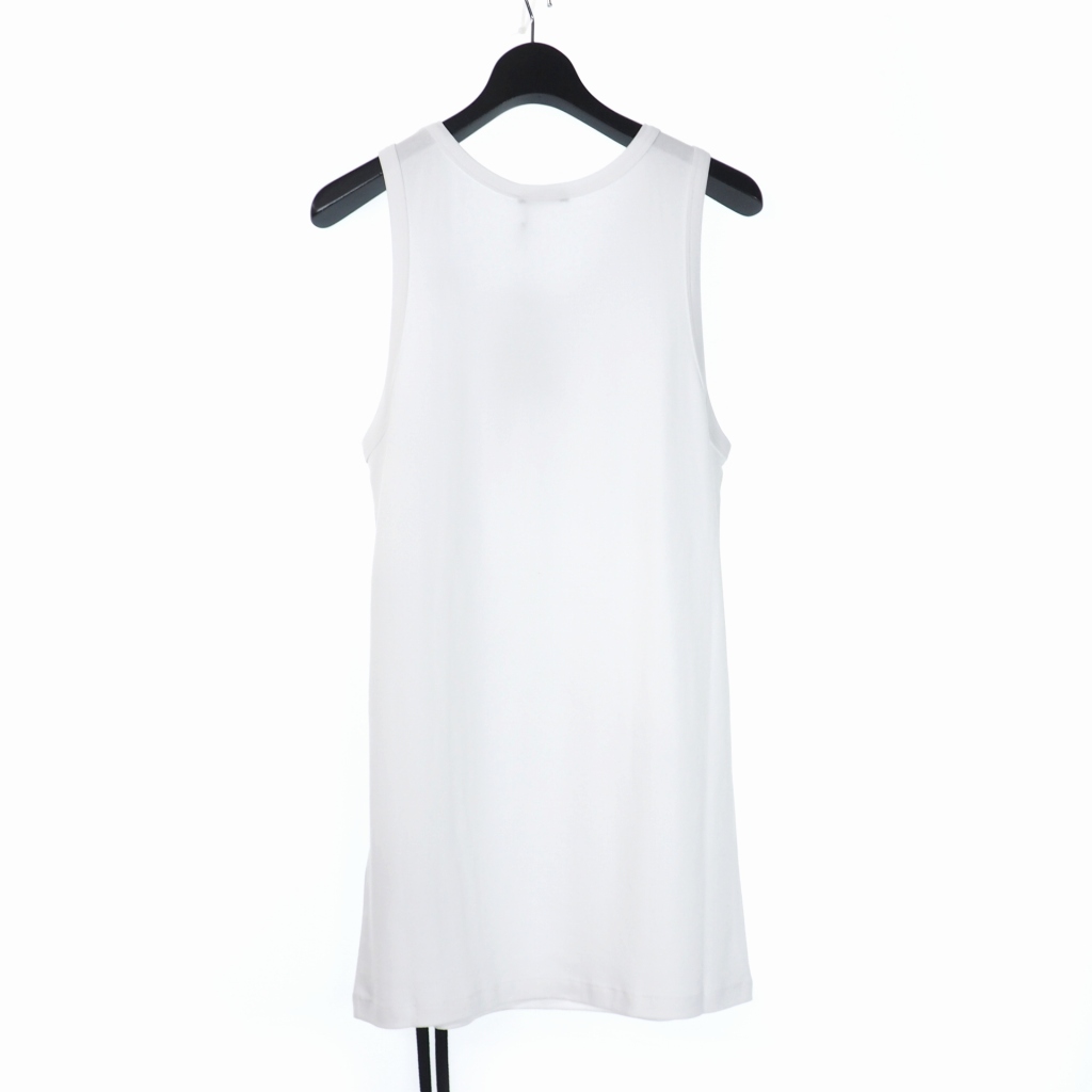 未使用品 アンドゥムルメステール ANN DEMEULEMEESTER 21AW リボン タンクトップ カットソー S ホワイト 白 2102-M-JE20-222-001 国内正規 メンズ