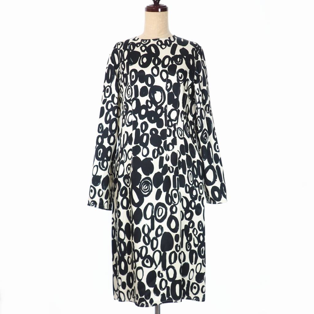 未使用品 マルニ MARNI 20AW 総柄 プリント ロングワンピース 長袖  