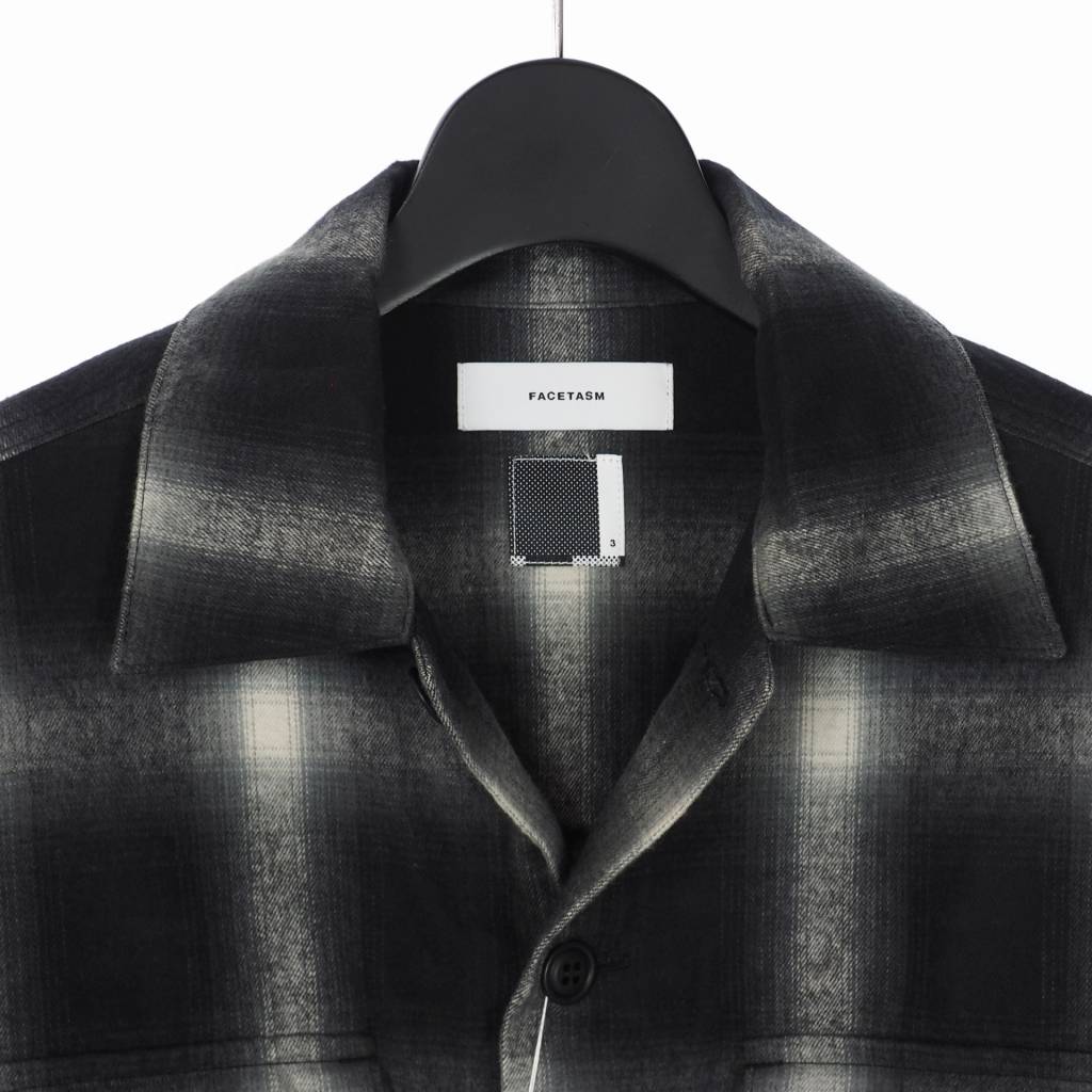 ファセッタズム FACETASM 21AW CHECK ZIPPER SHIRT チェック ジッパー 