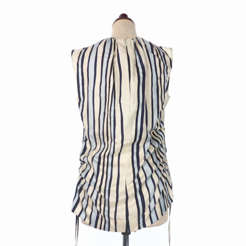 マルニ MARNI 20AW ドローストリング ストライプ ノースリーブ 