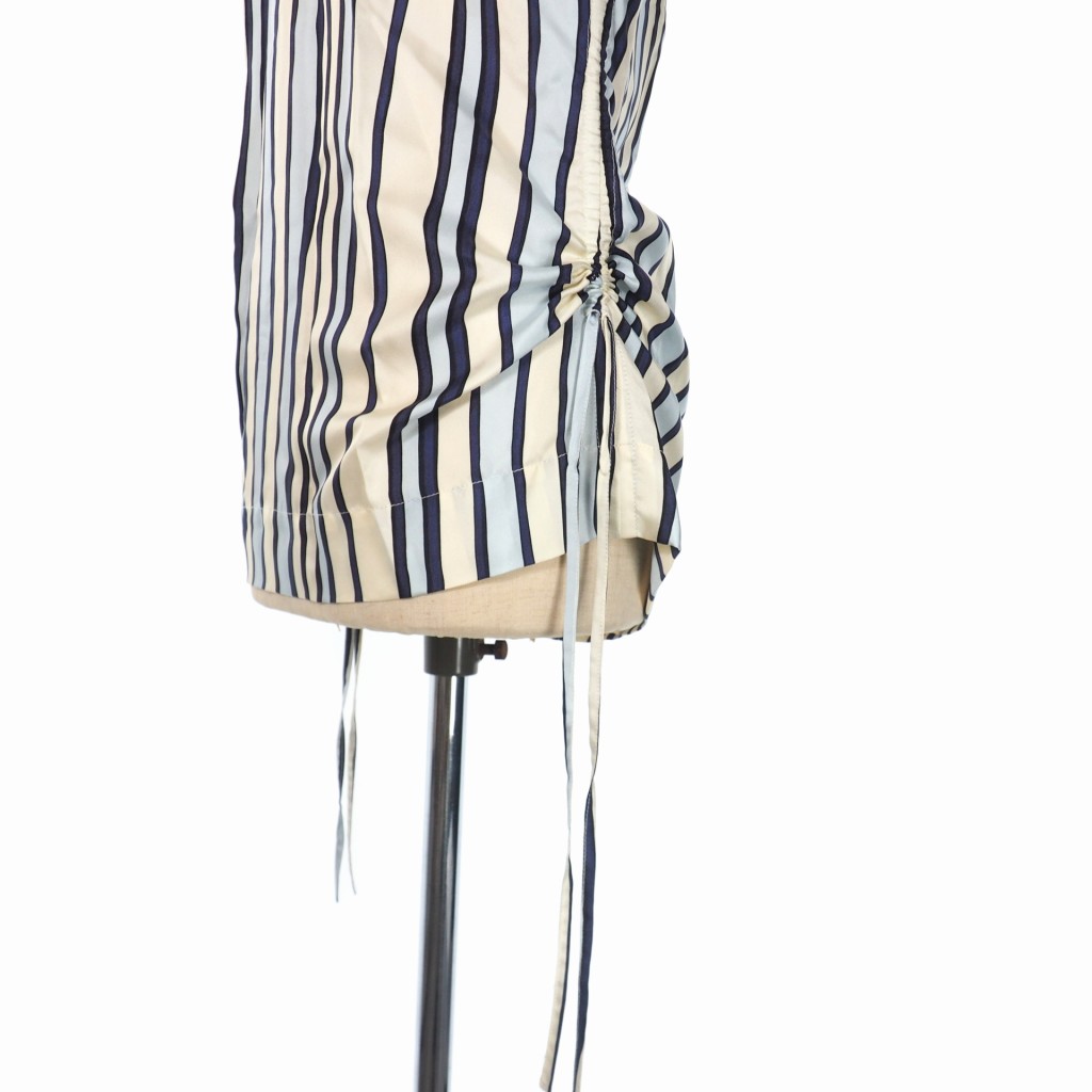マルニ MARNI 20AW ドローストリング ストライプ ノースリーブ 