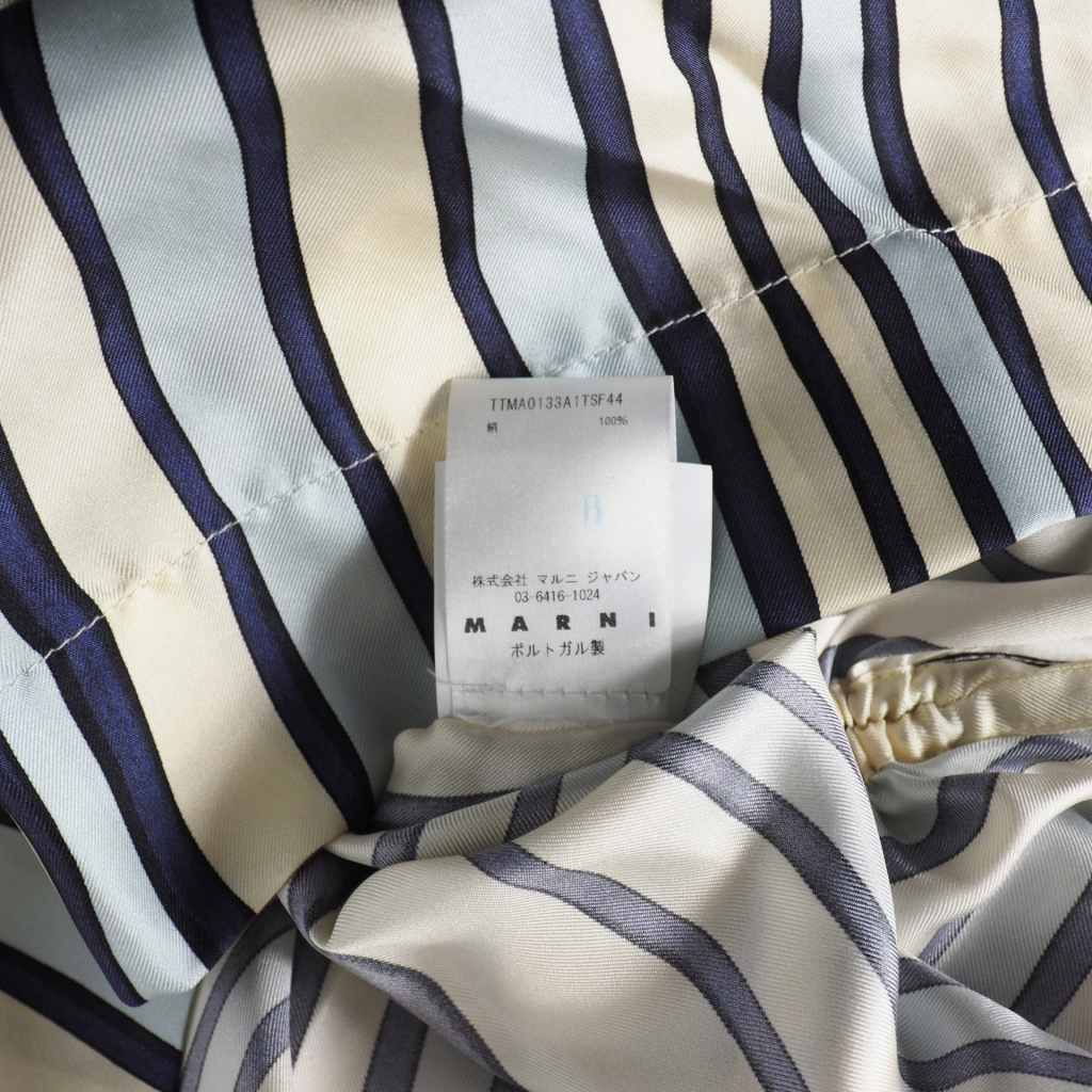 マルニ MARNI 20AW ドローストリング ストライプ ノースリーブ 