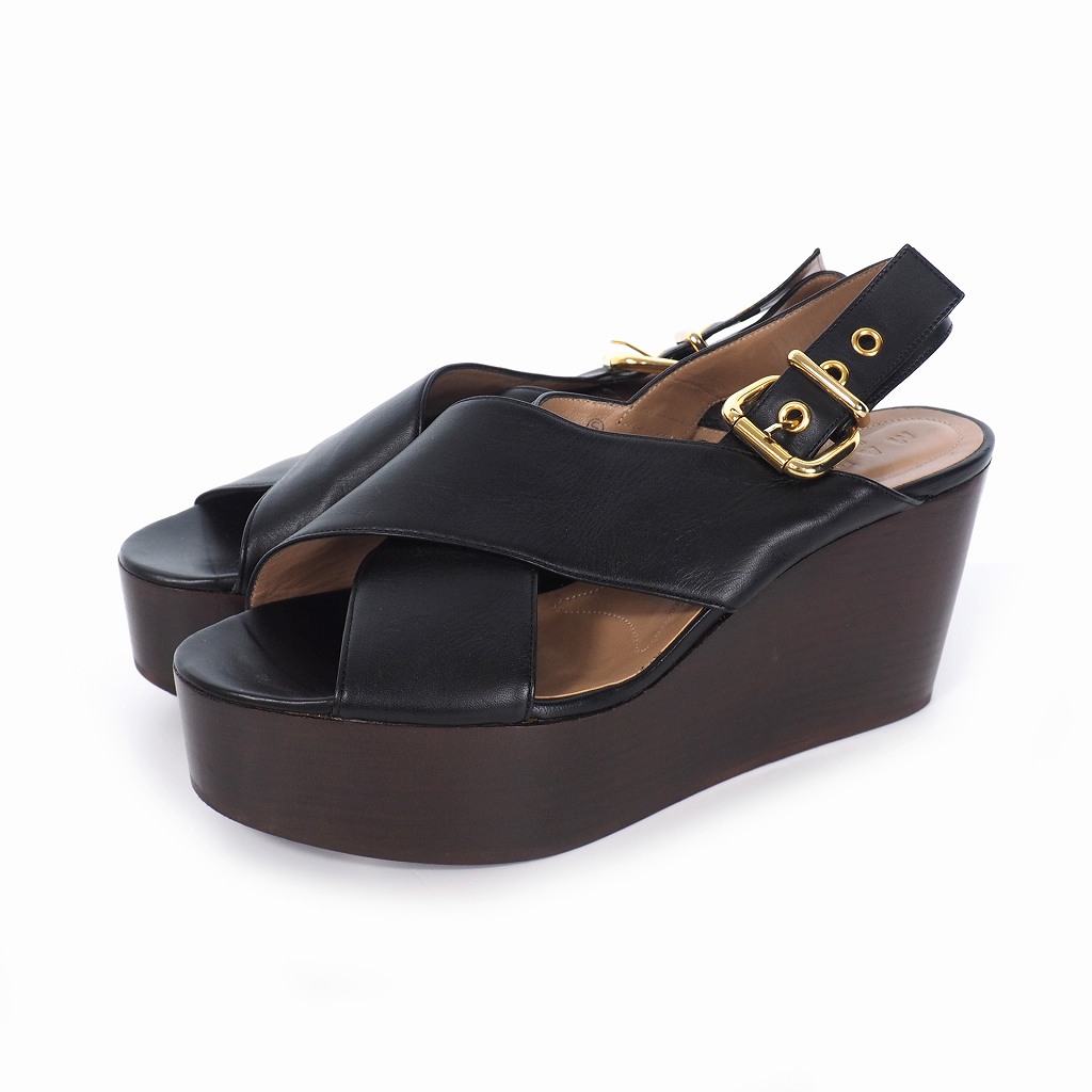 MARNI サンダル ベージュピンク ブラック 35 レディース スライド&サンダル｜公式オンラインストア | Marni