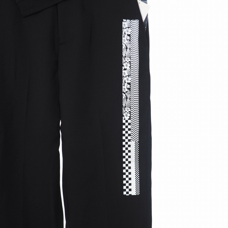 ファセッタズム FACETASM 21SS BARCODE PRINT TROUSERS トラウザーズ 