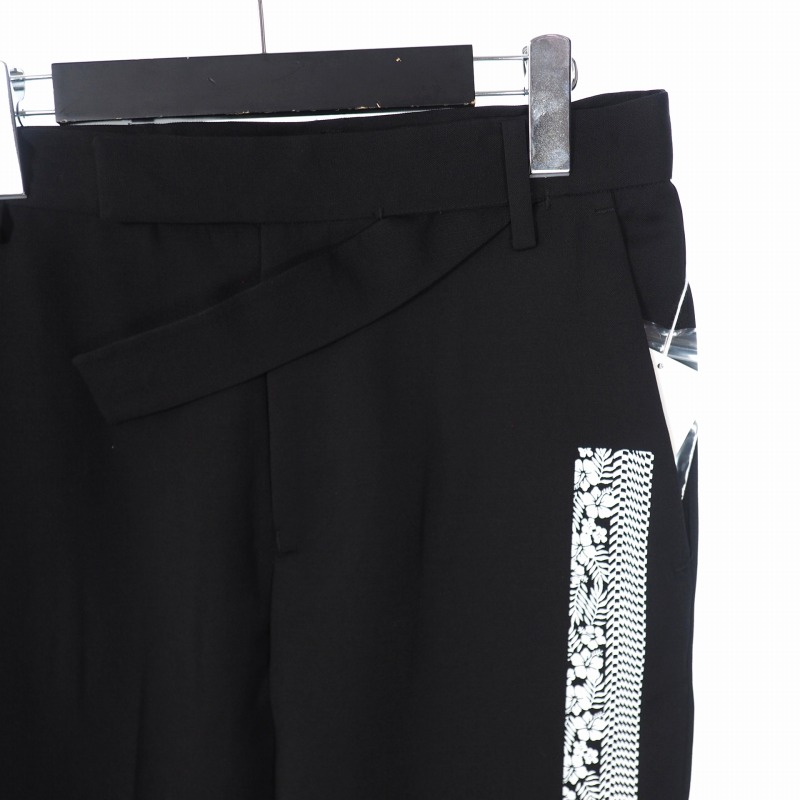 ファセッタズム FACETASM 21SS BARCODE PRINT TROUSERS トラウザーズ 