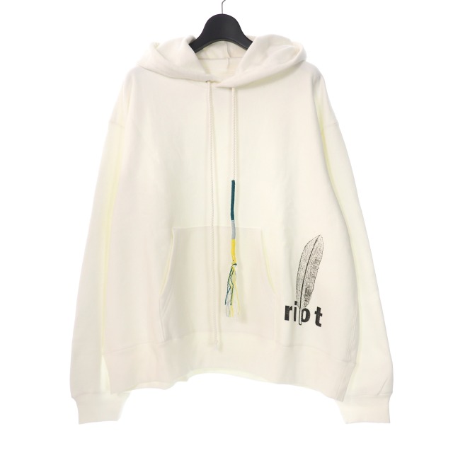 ライオットファセッタズム RIOT FACETASM 20AW FEATHER PRINT HOODIE 
