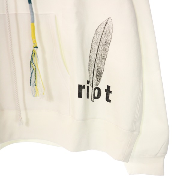 ライオットファセッタズム RIOT FACETASM 20AW FEATHER PRINT HOODIE 