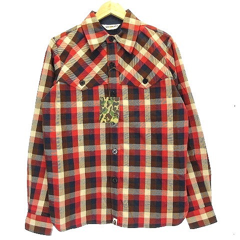 未使用品 アベイシングエイプ A BATHING APE Classics シャツ 