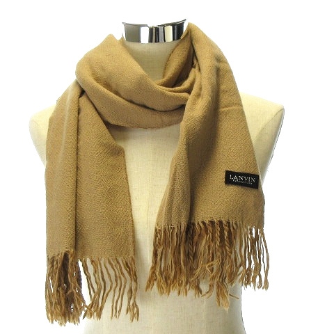 ランバン Lanvin Collection マフラー ストール フリンジ 無地 茶 ブラウン ベージュ メンズ レディース 4 ベクトルパーク ランバン Lanvin Collection マフラー ストール フリンジ 無地 茶 ブラウン ベージュ メンズ レディース 4 ベクトルパーク