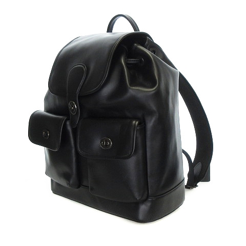 未使用品 コーチ COACH ヘリテージ リュックサック デイパック レザー  