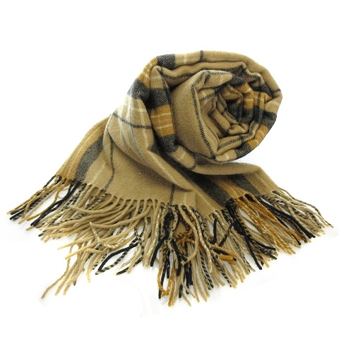 アンタイトル Untitled ストール マフラー カーディガン 2way ショール フリンジ 大判 チェック ベージュ 黒 ブラック 小物 レディース 4 ベクトルパーク