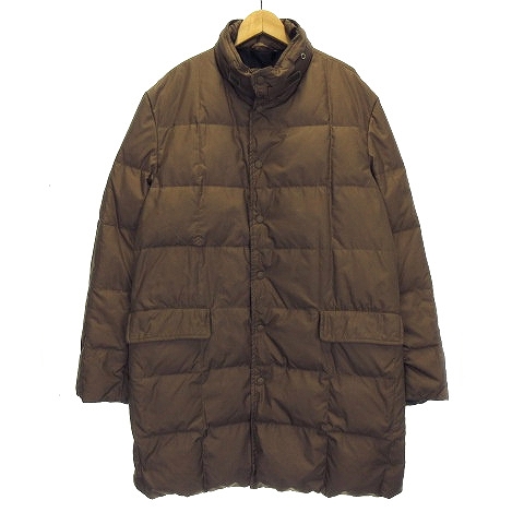 激安人気新品 茶タグ Moncler モンクレール ダウンコート メンズ En Nf 1 Classe アウター ブラウン 茶 2 無地 スタンドカラー 長袖 ロング ジャケット コート